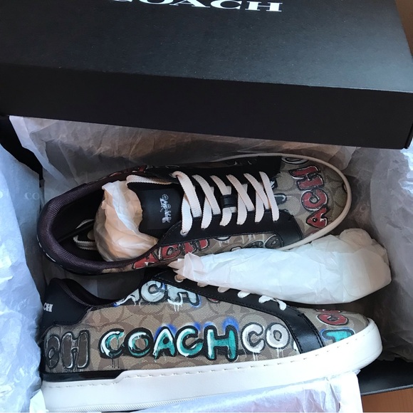 🥰 Coach X Mint + Serf Clip Low Top Sneaker In Signature Canvas - Picture 12 of 16